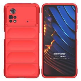 Microsonic Xiaomi Poco X4 Pro 5G Oslo Prime Kırmızı Cep Telefonu Kılıfı