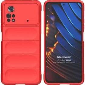 Microsonic Xiaomi Poco X4 Pro 5G Oslo Prime Kırmızı Cep Telefonu Kılıfı