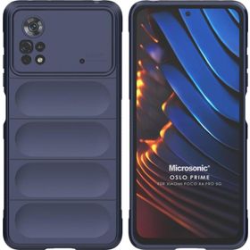 Microsonic Xiaomi Poco X4 Pro 5G Oslo Prime Lacivert Cep Telefonu Kılıfı