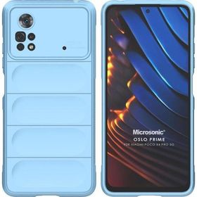 Microsonic Xiaomi Poco X4 Pro 5G Oslo Prime Mavi Cep Telefonu Kılıfı