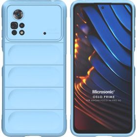Microsonic Xiaomi Poco X4 Pro 5G Oslo Prime Mavi Cep Telefonu Kılıfı