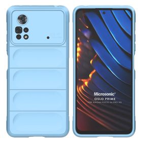 Microsonic Xiaomi Poco X4 Pro 5G Oslo Prime Mavi Cep Telefonu Kılıfı