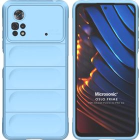 Microsonic Xiaomi Poco X4 Pro 5G Oslo Prime Mavi Cep Telefonu Kılıfı