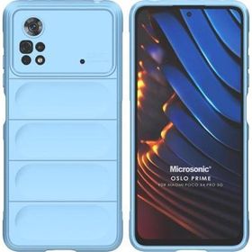 Microsonic Xiaomi Poco X4 Pro 5G Oslo Prime Mavi Cep Telefonu Kılıfı