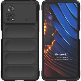 Microsonic Xiaomi Poco X4 Pro 5G Oslo Prime Siyah Cep Telefonu Kılıfı