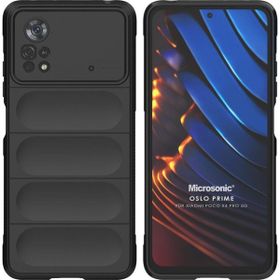 Microsonic Xiaomi Poco X4 Pro 5G Oslo Prime Siyah Cep Telefonu Kılıfı