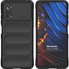 Microsonic Xiaomi Poco X4 Pro 5G Oslo Prime Siyah Cep Telefonu Kılıfı