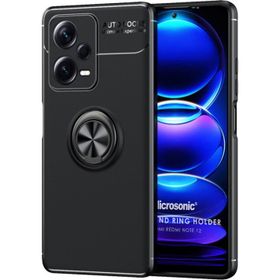 Microsonic Xiaomi Poco X5 5G Kickstand Ring Holder Siyah Kılıf