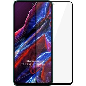 Microsonic Xiaomi Poco X5 5G Tam Kaplayan Temperli Siyah Cam Ekran Koruyucu
