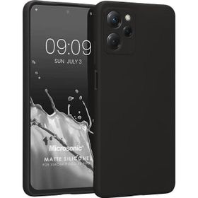 Microsonic Xiaomi Poco X5 Pro Matte Silicone Siyah Kılıf