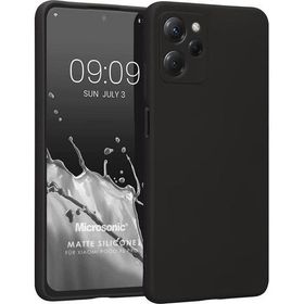 Microsonic Xiaomi Poco X5 Pro Matte Silicone Siyah Kılıf