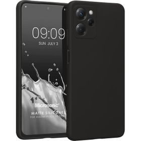 Microsonic Xiaomi Poco X5 Pro Matte Silicone Siyah Kılıf