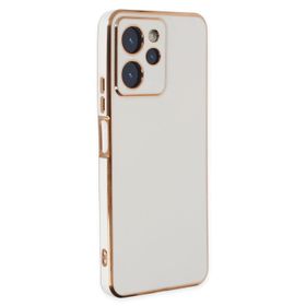 Microsonic Xiaomi Poco X5 Pro Olive Plated Beyaz Kılıf