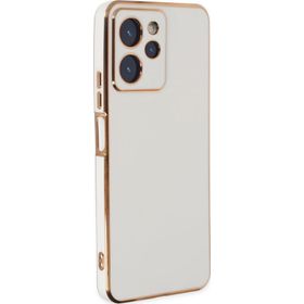 Microsonic Xiaomi Poco X5 Pro Olive Plated Beyaz Kılıf