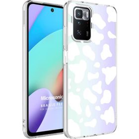 Microsonic Xiaomi Redmi 10 2022 Braille Feel Desenli Cow Kılıf