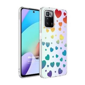 Microsonic Xiaomi Redmi 10 2022 Braille Feel Desenli Heart Kılıf