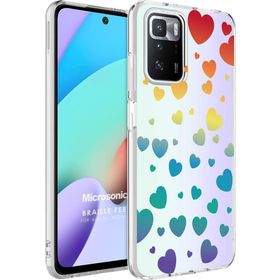 Microsonic Xiaomi Redmi 10 2022 Braille Feel Desenli Heart Kılıf