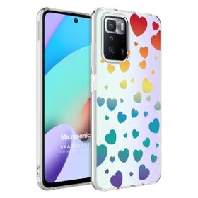 Microsonic Xiaomi Redmi 10 2022 Braille Feel Desenli Heart Kılıf