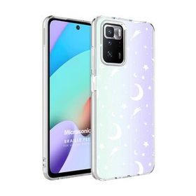 Microsonic Xiaomi Redmi 10 2022 Braille Feel Desenli Moon Kılıf