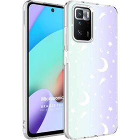 Microsonic Xiaomi Redmi 10 2022 Braille Feel Desenli Moon Kılıf