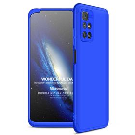 Microsonic Xiaomi Redmi 10 2022 Double Dip 360 Protective Mavi Cep Telefonu Kılıfı