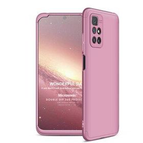 Microsonic Xiaomi Redmi 10 2022 Double Dip 360 Protective Rose Gold Cep Telefonu Kılıfı