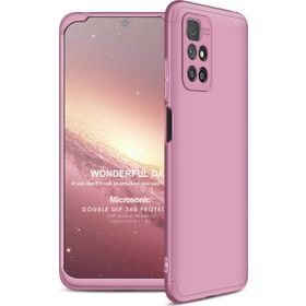 Microsonic Xiaomi Redmi 10 2022 Double Dip 360 Protective Rose Gold Cep Telefonu Kılıfı