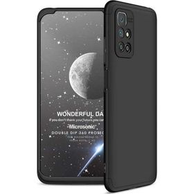 Microsonic Xiaomi Redmi 10 2022 Double Dip 360 Protective Siyah Kılıf
