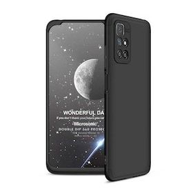 Microsonic Xiaomi Redmi 10 2022 Double Dip 360 Protective Siyah Kılıf