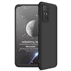 Microsonic Xiaomi Redmi 10 2022 Double Dip 360 Protective Siyah Kılıf