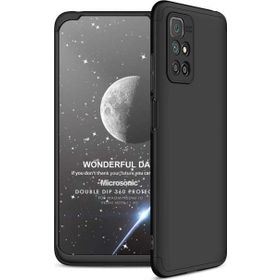Microsonic Xiaomi Redmi 10 2022 Double Dip 360 Protective Siyah Kılıf