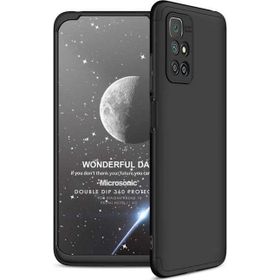 Microsonic Xiaomi Redmi 10 2022 Double Dip 360 Protective Siyah Kılıf
