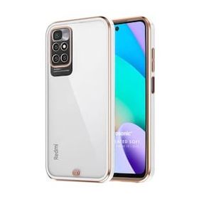 Microsonic Xiaomi Redmi 10 2022 Laser Plated Soft Beyaz Kılıf