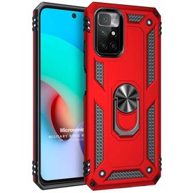 Microsonic Xiaomi Redmi 10 2022 Military Ring Holder Cep Telefonu Kılıfı