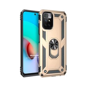Microsonic Xiaomi Redmi 10 2022 Military Ring Holder Cep Telefonu Kılıfı