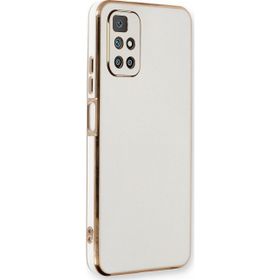 Microsonic Xiaomi Redmi 10 2022 Olive Plated Beyaz Kılıf
