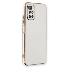 Microsonic Xiaomi Redmi 10 2022 Olive Plated Beyaz Kılıf