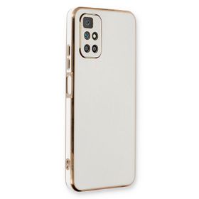 Microsonic Xiaomi Redmi 10 2022 Olive Plated Beyaz Kılıf