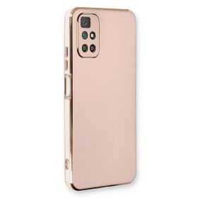 Microsonic Xiaomi Redmi 10 2022 Olive Plated Pembe Kılıf