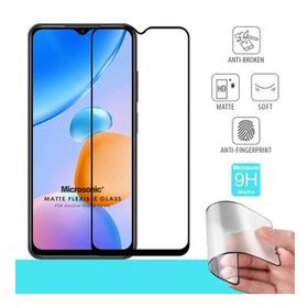 Microsonic Xiaomi Redmi 10 5G Seramik Matte Flexible Siyah Ekran Koruyucu