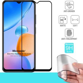 Microsonic Xiaomi Redmi 10 5G Seramik Matte Flexible Siyah Ekran Koruyucu