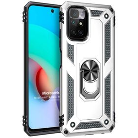 Microsonic Xiaomi Redmi 10 Military Ring Holder Cep Telefonu Kılıfı