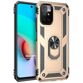 Microsonic Xiaomi Redmi 10 Military Ring Holder Cep Telefonu Kılıfı
