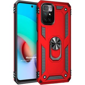 Microsonic Xiaomi Redmi 10 Military Ring Holder Cep Telefonu Kılıfı