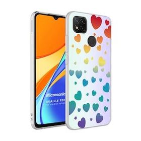 Microsonic Xiaomi Redmi 10A Braille Feel Desenli Heart Kılıf