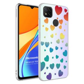Microsonic Xiaomi Redmi 10A Braille Feel Desenli Heart Kılıf