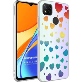 Microsonic Xiaomi Redmi 10A Braille Feel Desenli Heart Kılıf