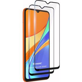Microsonic Xiaomi Redmi 10A Crystal Seramik Nano 2 Adet Siyah Ekran Koruyucu