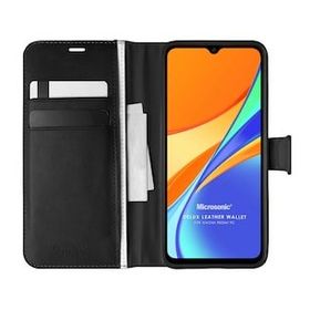 Microsonic Xiaomi Redmi 10A Delux Leather Wallet Siyah Kılıf