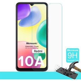 Microsonic Xiaomi Redmi 10A Tempered Glass Cam Ekran Koruyucu